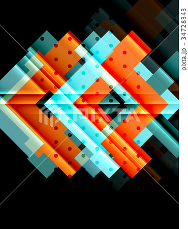 Color arrows on black background Color arrows on black background 34728343