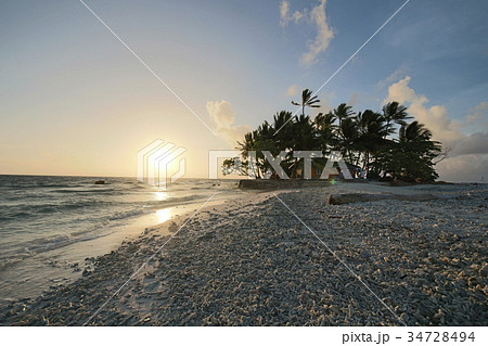ジープ島　朝日 34728494