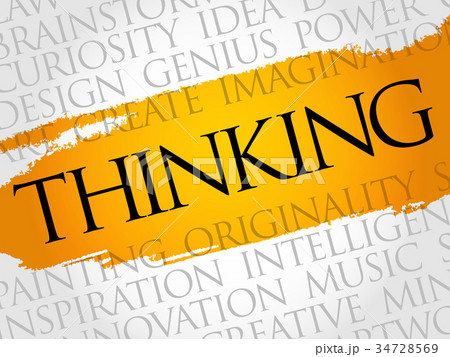 Thinking word cloud collage 34728569