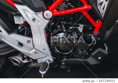 closeup small sport racing modern motobike 34729433