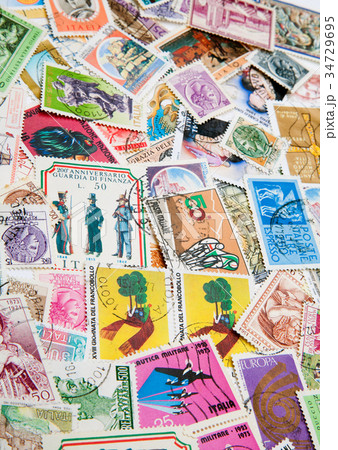 Old postage stamps 34729695