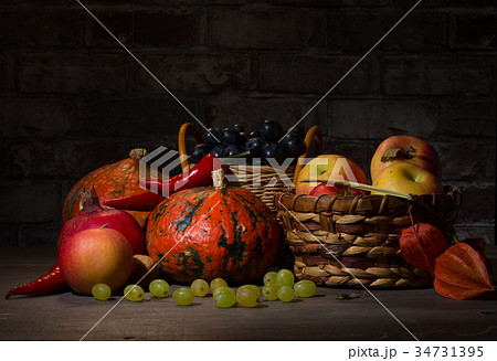 Still Life with Fruit and Pumpkin Still Life with Fruit and Pumpkin 34731395