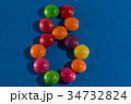 Image of colorful and tasty  skittles eight figue  34732824