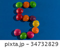 Image of colorful and tasty candies skittles five  34732829