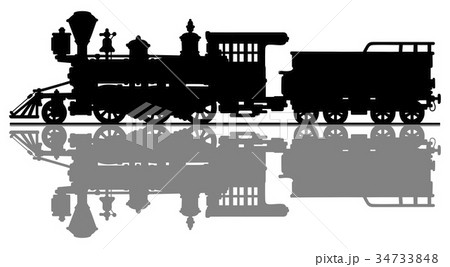 Vintage american steam locomotive 34733848