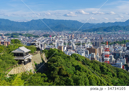 愛媛　松山城からの風景 34734105