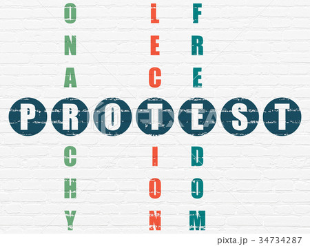 Political concept: Protest in Crossword Puzzle 34734287