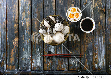 Rice balls and eggs 34734768