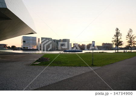 Sunset over Amsterdam, The Netherlands Sunset over Amsterdam, The Netherlands 34734900