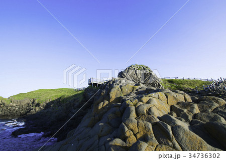 根室風景　根室車石 34736302