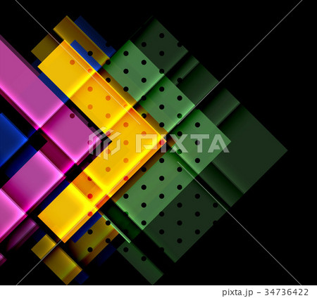 Color arrows on black background Color arrows on black background 34736422