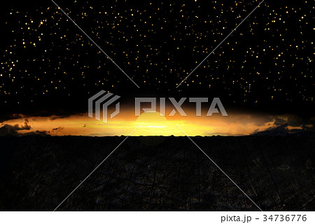 Illustration of exoplanets or extrasolar planets. 34736776