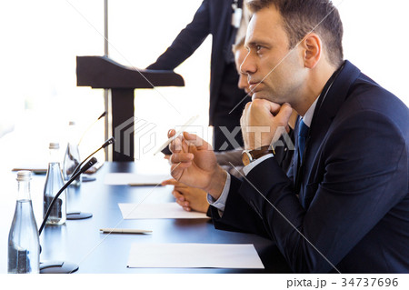 Participants of press conference Participants of press conference 34737696