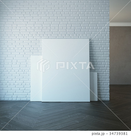 blank picture on the wall 34739381