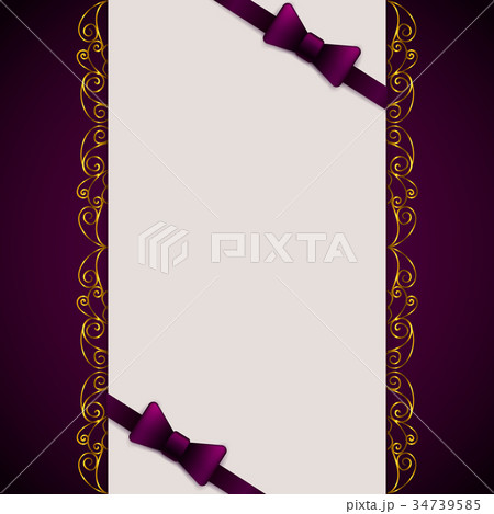 Vintage greeting card template 34739585