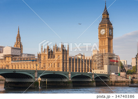 Westminster bridge, Big Ben in the morning Westminster bridge, Big Ben in the morning 34740386