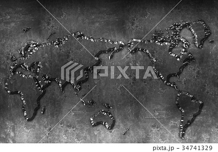 世界地図／地球 34741329