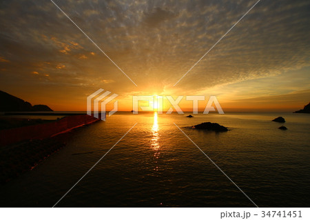 伊豆の海岸（江奈:夕暮れ） 34741451