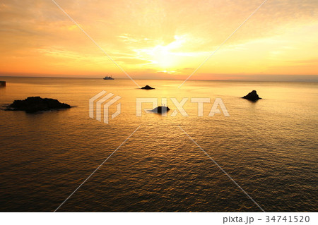 伊豆の海岸(江奈:夕暮れ) 伊豆の海岸(江奈:夕暮れ) 34741520