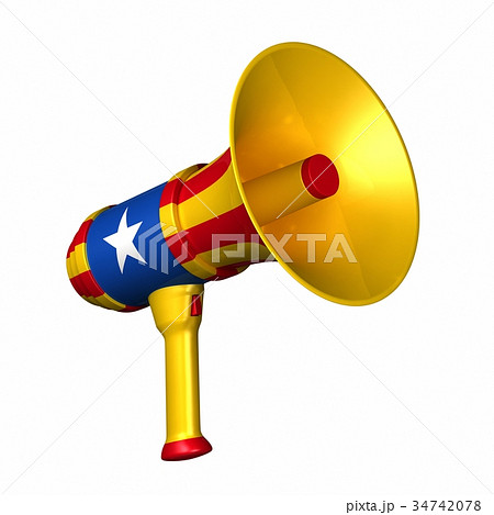 カタルーニャのメガフォン 34742078