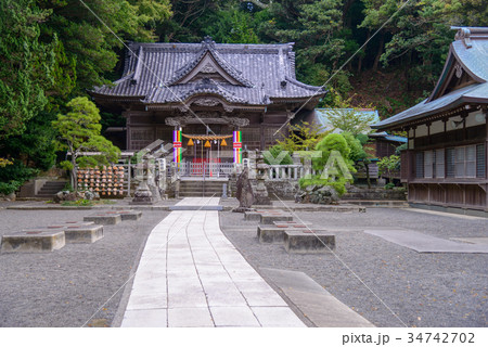 【静岡県】伊豆で最古、白浜神社拝殿 34742702