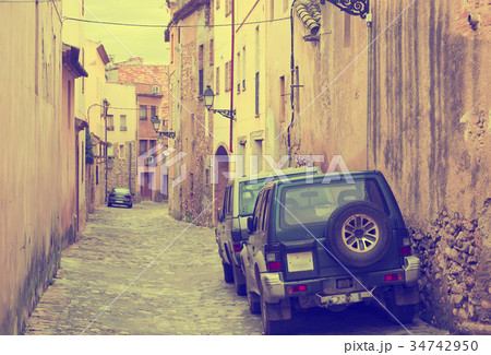 Narrow streets of Monblanc Narrow streets of Monblanc 34742950