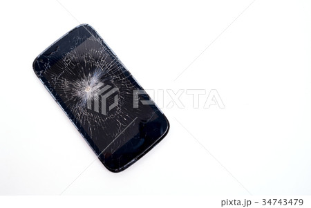 mobile phone screen is cracked 34743479