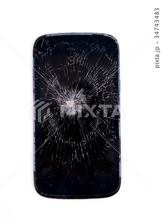 mobile phone screen is cracked 34743483