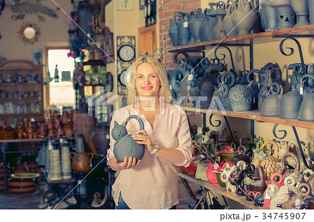 Woman in workshop atelier 34745907