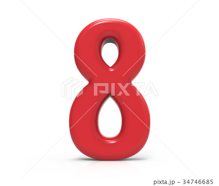 red number 8 red number 8 34746685