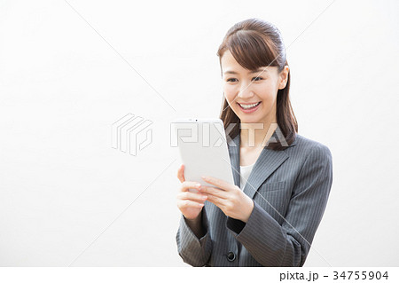 ビジネスウーマン タブレット  ビジネスウーマン タブレット  34755904