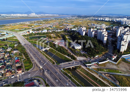 航空撮影 道路 公園 34755996