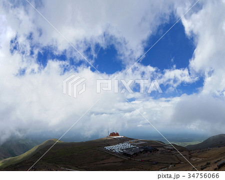 白頭山 天文台 雲 34756066