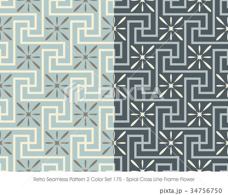 Seamless background retro vintage pattern 34756750