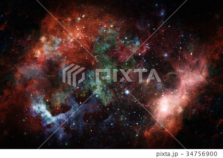 Image of the nebula in deep space. 34756900