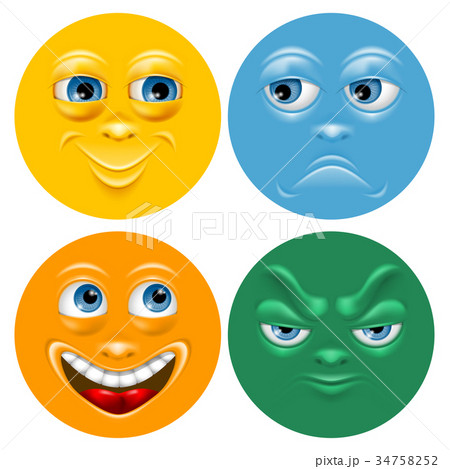 Cartoon face 34758252