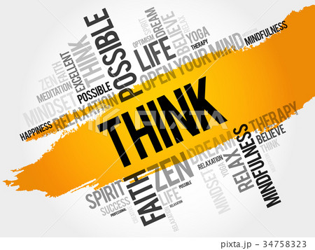 Think word cloud 34758323