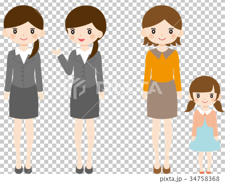 Woman parent and child 34758368
