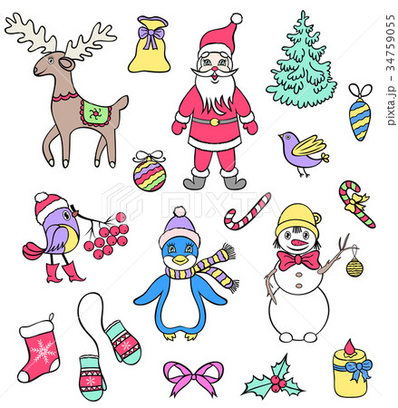 Set of christmas characters Set of christmas characters 34759055