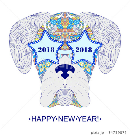 New year card. 34759075