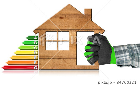 Energy Efficiency - Wooden House 34760321