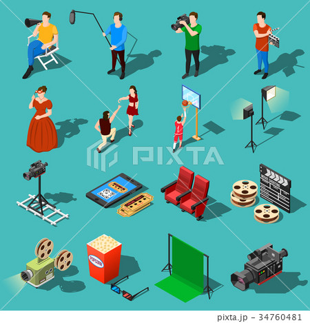 Movie Production Icon Set 34760481