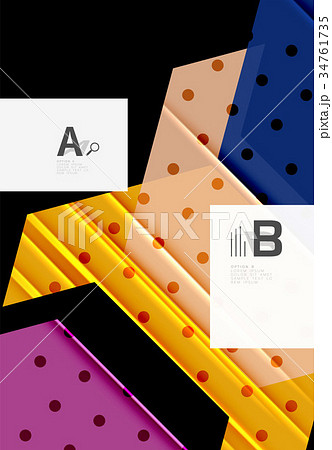 Color triangles background design 34761735