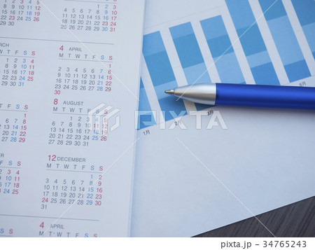 ビジネスイメージ・グラフ・カレンダー 34765243