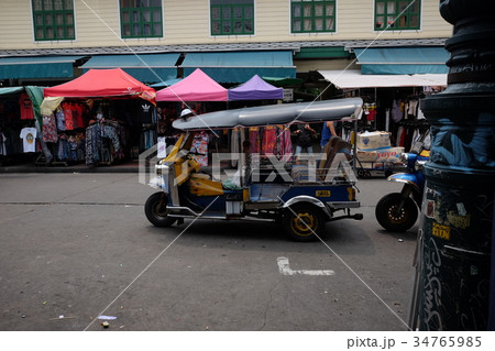 タイ バンコク カオサンロードのトゥクトゥク タイ バンコク カオサンロードのトゥクトゥク 34765985