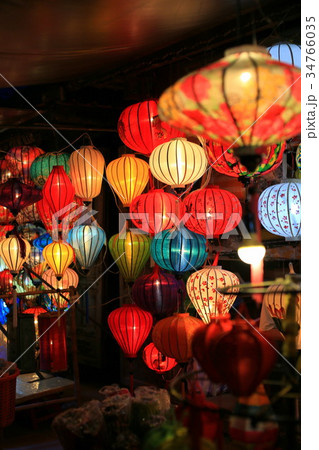 ベトナム Vietnam ホイアン Hoi An ランタン　夜景 34766035