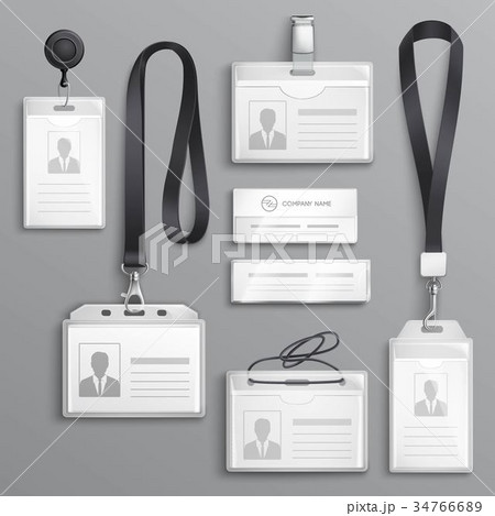 Identification Cards Badges Samples Set Identification Cards Badges Samples Set 34766689