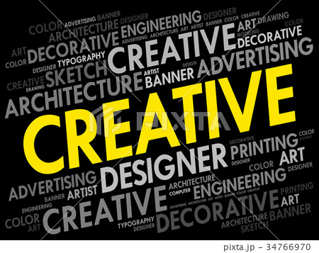 CREATIVE word cloud CREATIVE word cloud 34766970