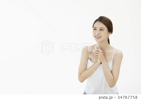 東洋人 若い女性 韓国人 34767758
