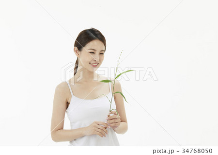 東洋人 若い女性 韓国人 34768050